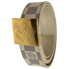 LOUIS VUITTON Belt, Buckle 24k Gold, - js.glorycollection