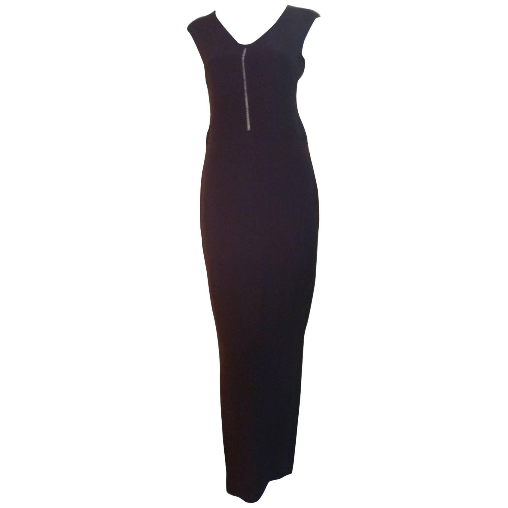 Amanda Wakeley - Robe longue marron chocolat 