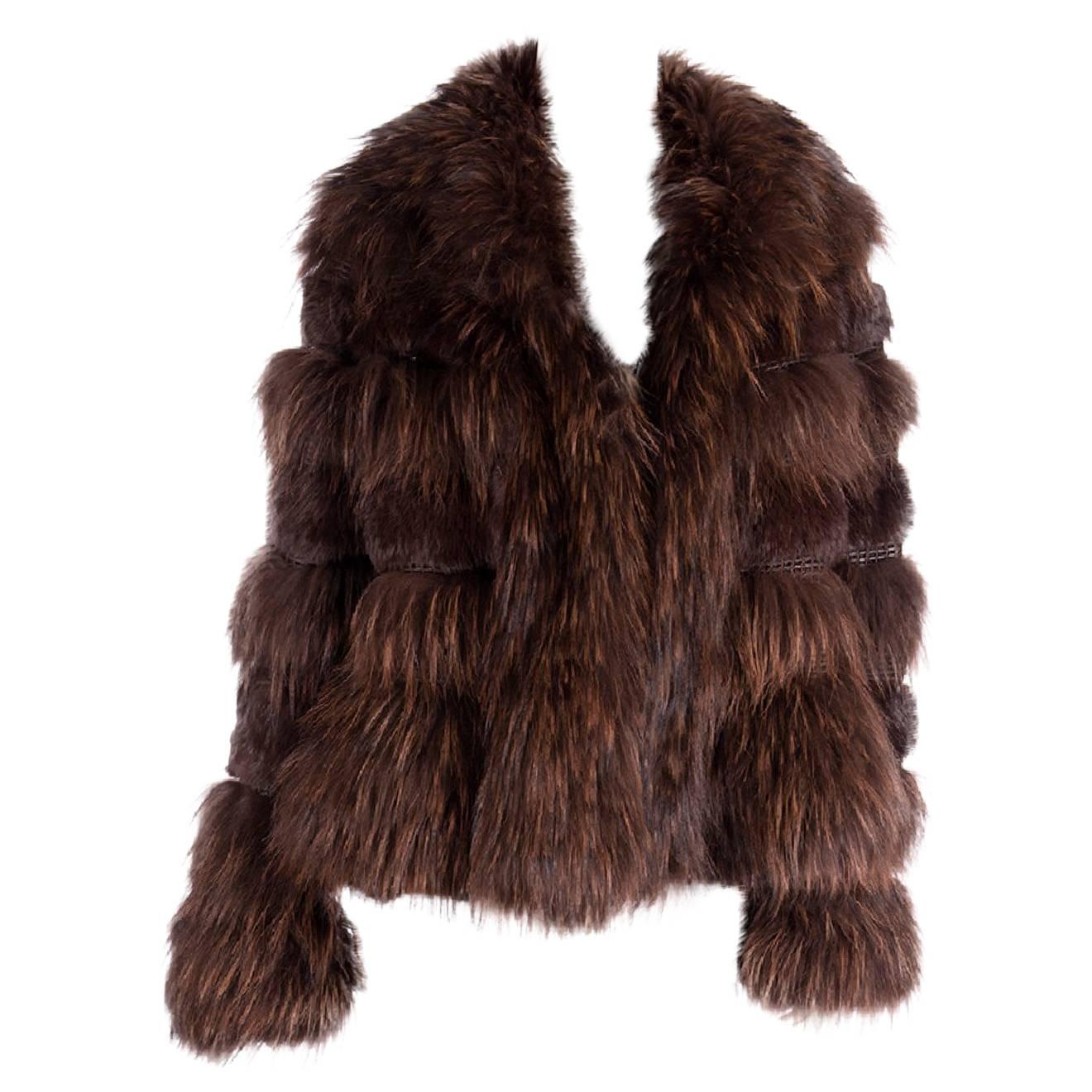 Sonia Rykiel 80s Real Chubby Fur Coat