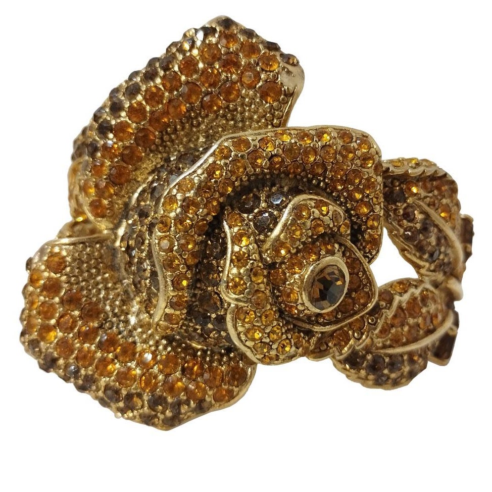 Carlo Zini Milano Golden Rose Bracelet For Sale
