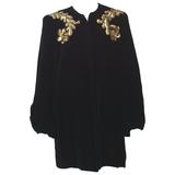 Manteau en velours avec paillettes des années 1940