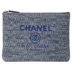 Borsa  a Mano Chanel Clutch Deauville PM Azzurra