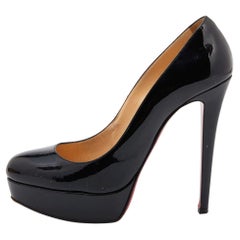 Christian Louboutin Black Patent Leather Bianca Pumps Size 40
