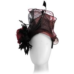 Kreisi Couture Bordeaux Black Hat 12