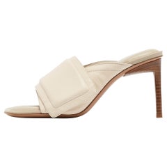 Jacquemus Crema Pelle Piscine Les Mules Taglia 35