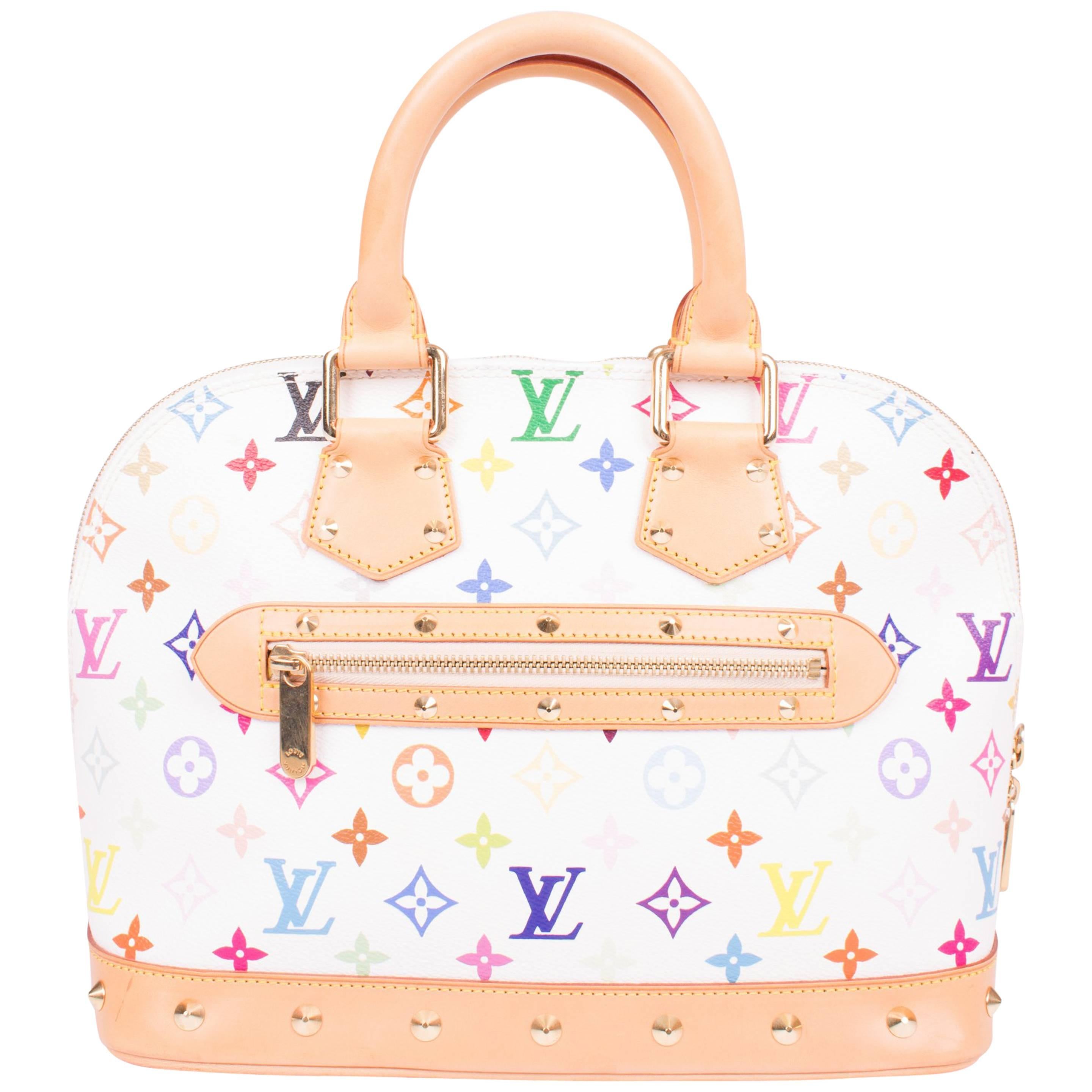  Louis Vuitton Alma PM Monogram Multicolore Rainbow Canvas      