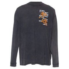 Off-White Sudadera de punto de rizo gris Pictograma Incompiuto L