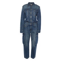Stella McCartney Blue Vintage Wash Denim Jumpsuit M