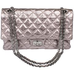 Chanel Reissue 2.55 Double Flap Bag - metallic rosé 