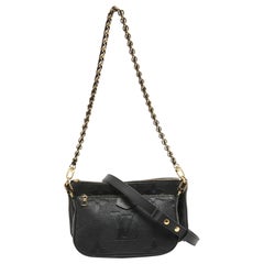 Louis Vuitton Black Monogram Empreinte Leather Multi Pochette Accessoires