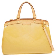 Louis Vuitton Citrine Monogram Vernis Brea MM Bag