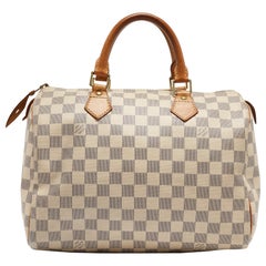 Louis Vuitton Damier Azur Canvas Speedy 30 Bag