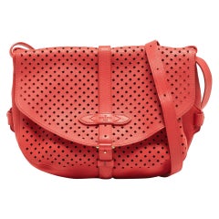 Louis Vuitton Coral Perforated Leather Limited Edition Saumur Bag