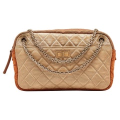 Chanel Tricolor Quilted Fabric Reissue Camera Bag