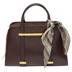 Porsche Design Brown Leather Medium Twin Satchel