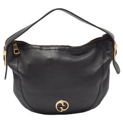 Gucci Black Leather 1973 Hobo