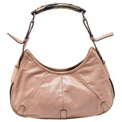 Yves Saint Laurent Pink Leather Mombasa Hobo