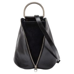 Bolso de asa superior convertible con cremallera vertical negro Proenza Schouler