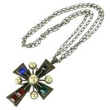 Collana con croce di Malta di Yves Saint Laurent