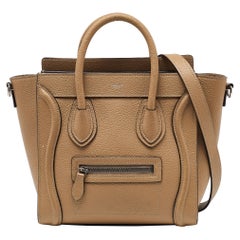Celine Beige Leder Nano-Gepäck-Tasche