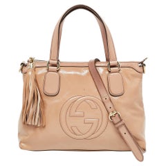 Gucci Pink Patent Leather Soho Working Tote