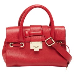 Jimmy Choo Rote Rosalie-Tasche aus Leder