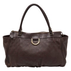 Gucci Brown Guccissima Leather D Ring Tote