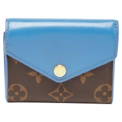 Louis Vuitton Blue Jean Monogram Canvas Zoe Wallet