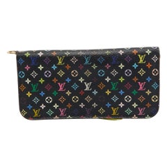 Louis Vuitton Black Monogram Multicolore Canvas Insolite Pistache Wallet
