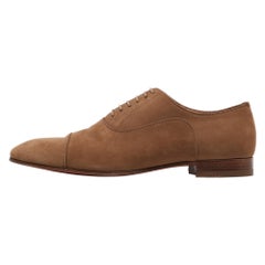 Christian Louboutin - Greggo Oxfords beige à nubuck cuir, taille 41,5