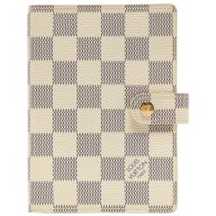 Louis Vuitton Damier Azur Canvas Small Ring Agenda Cover