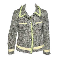 Moschino Cheap and Chic Multicolor Tweed Button Front Jacket L