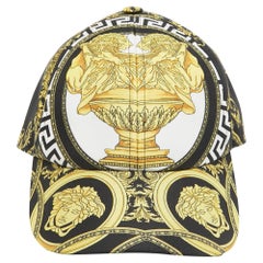 Gorra Versace Medusa Greca Barocco Estampada Pico Curvo