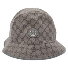 Gucci Grey GG Supreme Coated Canvas Bucket Hat M