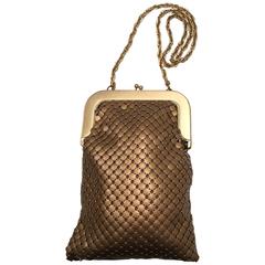 Vintage Whiting and Davis Gold Mesh Evening Purse