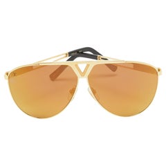 Louis Vuitton Gold Mirrored  Z2314U Tonca Aviator Sunglasses