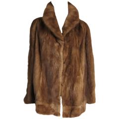 1960's Hollywood Glam Vintage Pastel Mink Fur Jacket 11