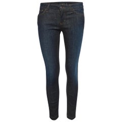 Dolce & Gabbana joli jean skinny bleu marine délavé taille S 28 po.