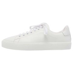 Burberry White Leather Westford Low Top Sneakers Size 39.5