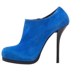 Botines de ante azul Balenciaga Talla 39