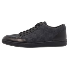 Louis Vuitton Black Damier Graphite Fabric Offshore Sneakers Size 40.5