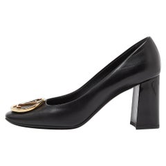 Louis Vuitton Black Patent and Leather Madeleine Pumps Size 40
