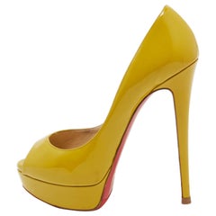 Christian Louboutin escarpins pour femme vernis vert, taille 38