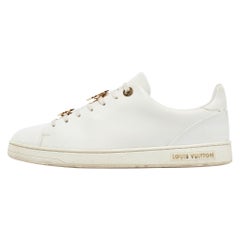 Louis Vuitton White Leather Frontrow Sneakers Size 38