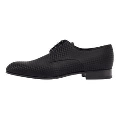 Louis Vuitton Black Petit Damier Fabric Solferino Derby Size 42.5