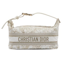 Dior White Toile de Jouy Travel Nomad Pouch