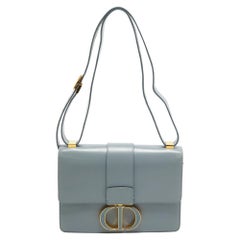Dior Pale Blue Leather 30 Montaigne Shoulder Bag