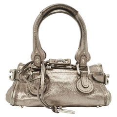 Chloe Metallic Leder Mini Paddington Schulranzen