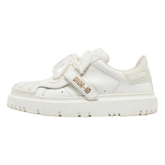 Dior White Leather Dior ID Low Top Sneakers Size 39