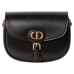 Dior Bobby Medium Pelle Liscia Nera Borsa a Tracolla, Dior Bobby